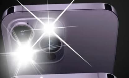 让你的 iPhone 显示屏闪烁以发出信息来电通知提示、启用通知闪光灯辅助功能